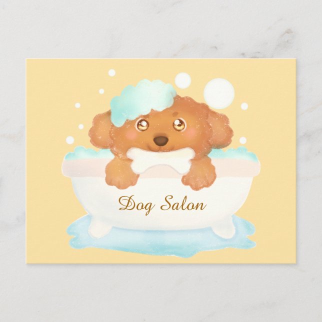 Hund Salon Vykort (Framsida)