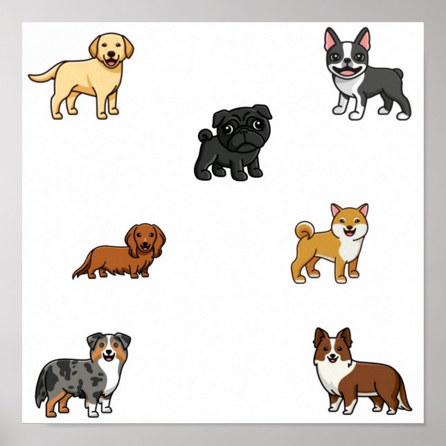 Hund samling poster (Framsidan)