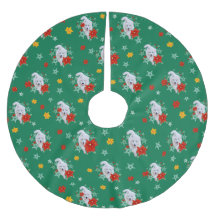 Hund Samoyed hårig jul/vinter