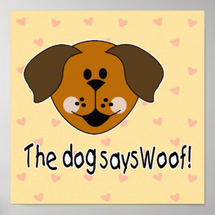 Hund Says Woof Poster