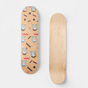 Hund Seamless Mönster Vector Mini Skateboard Bräda 18,5 Cm