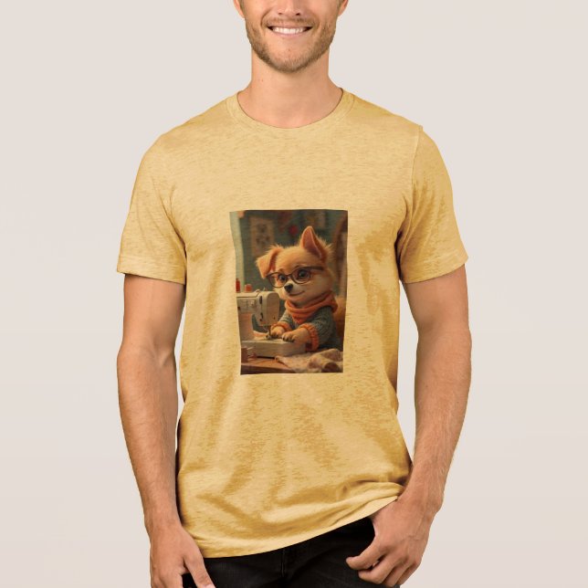 Hund Seamstress t-shirt (Framsida)