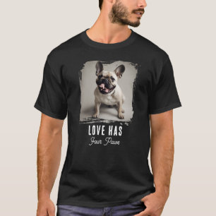 Hund Selfie Foto Kärlek Fyra Tassar T Shirt