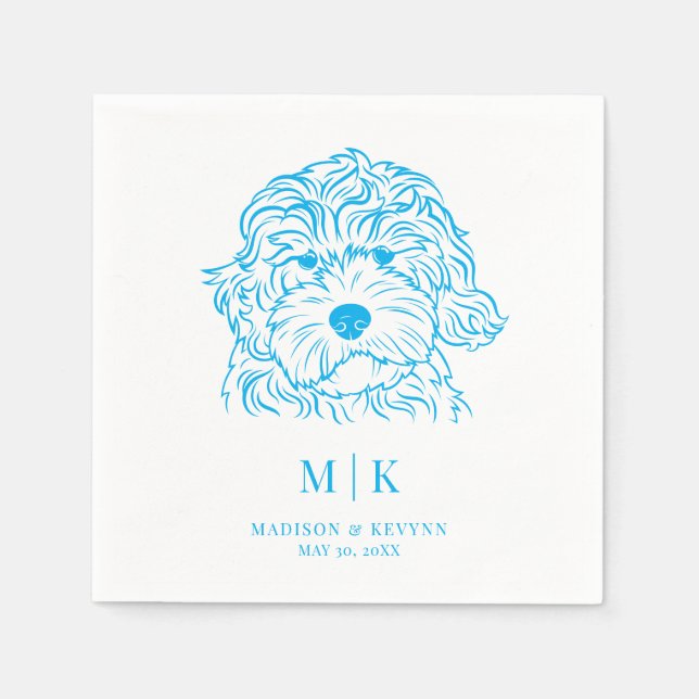 Hund Servetter Bröllop (Framsidan)