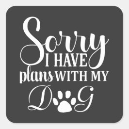 Hund Shampoo Fyrkantigt Klistermärke