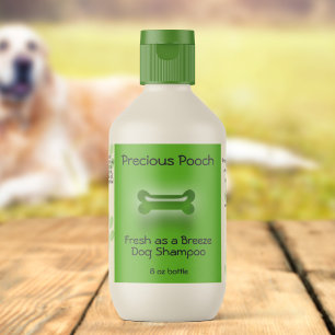 Hund Shampoo Soap-etikett (grönt) Fraktsedel