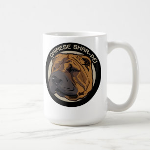 Hund sharpei kaffemugg