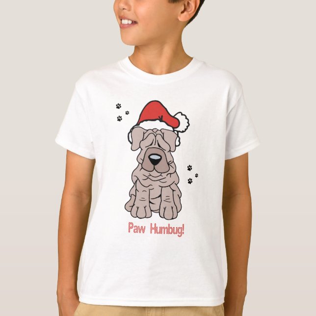 Hund Sharpei T-shirt (Framsida)
