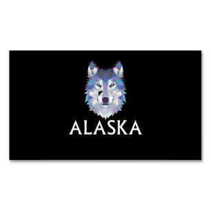 Hund Siberian husky Husky Hund Ansikte Magnetiska Visitkort