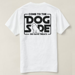 Hund sidan (svart logotyp) t shirt
