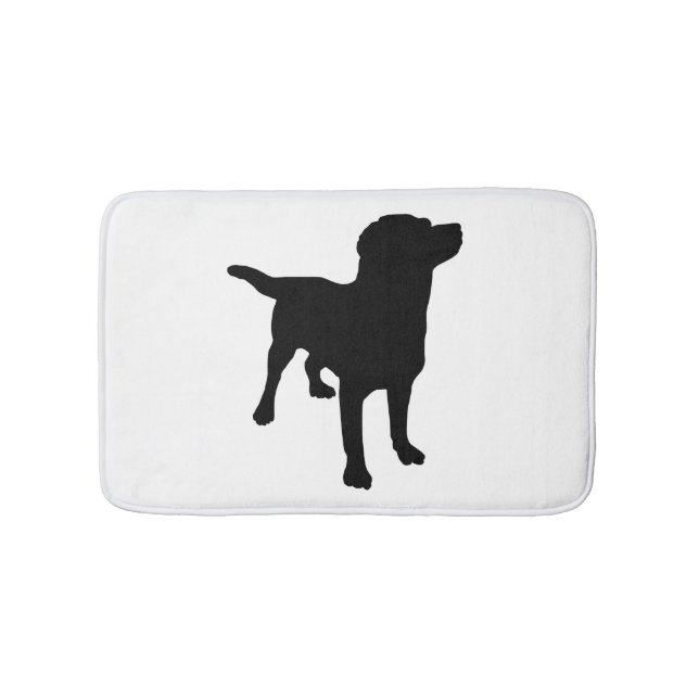 Hund Silhouette Badrumsmatta (Framsidan)
