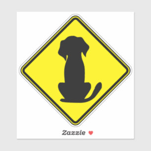 Hund Silhouette Cute Animal Art Hund Clipart Warni Klistermärken
