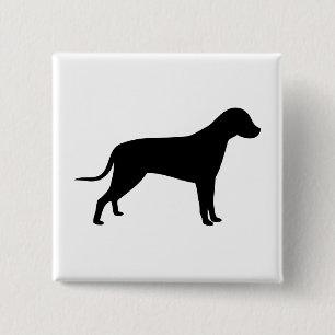 Hund Silhouette Knapp