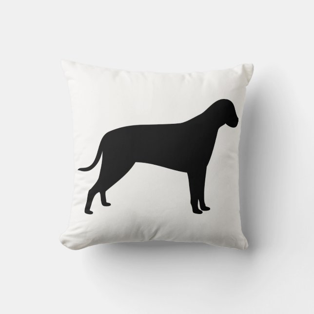 Hund Silhouette Kudde (Framsida)