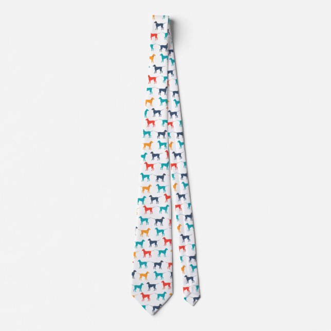 Hund Silhouette Manar Tie Slips (Framsida)