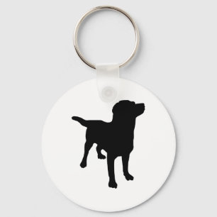 Hund Silhouette Nyckelring