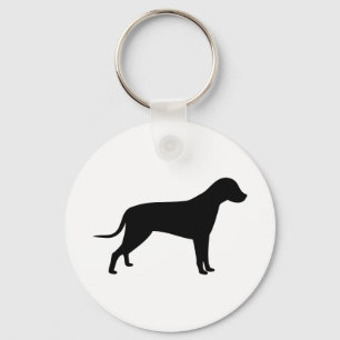 Hund Silhouette Nyckelring