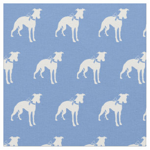 Hund Silhouette Pet Light Blue Tyg