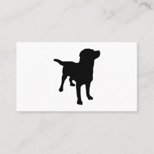 Hund Silhouette Visitkort