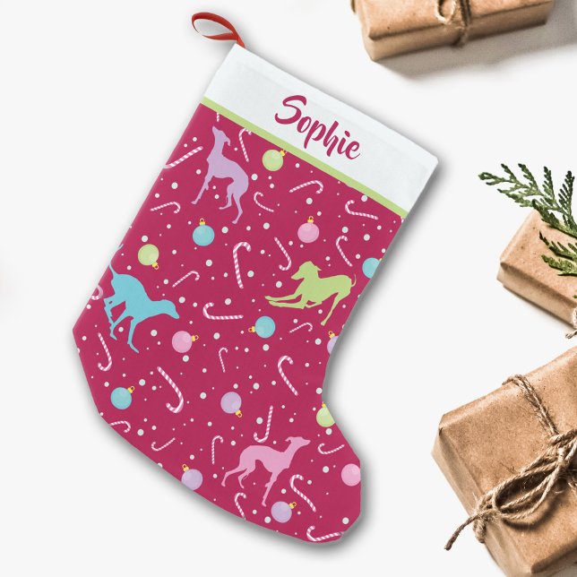 Hund silhuett från mönster liten julstrumpa (Skapare uppladdad)