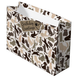 Hund silhuette i olika salonger sömlös mönster