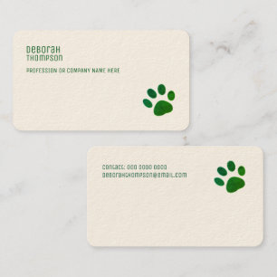 Hund Simple Cream Papper Visitkort