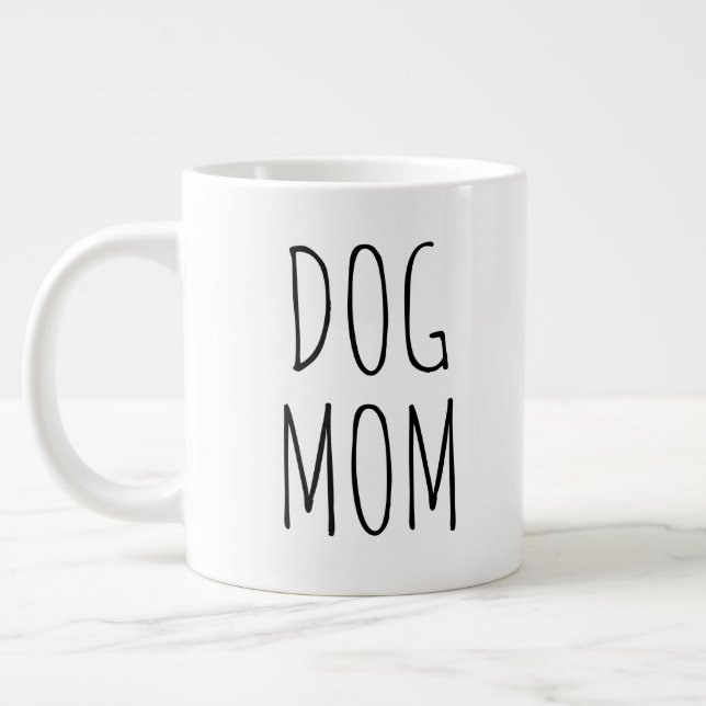 "Hund" Simple Modern Farmhouse Jumbo Mugg (Vänster)