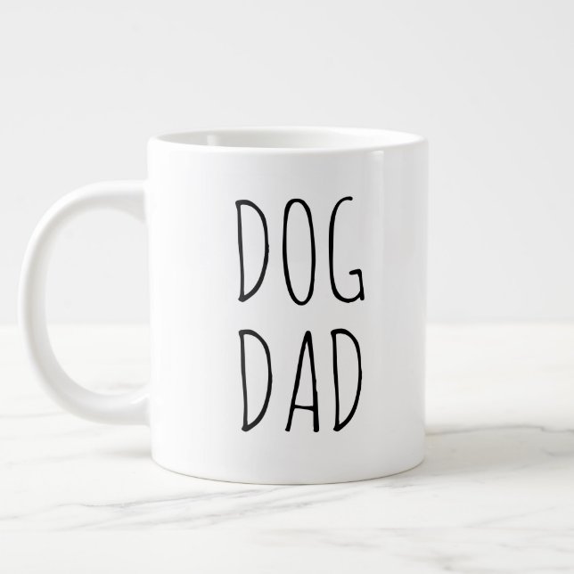"Hund" Simple Modern Farmhouse Jumbo Mugg (Vänster)