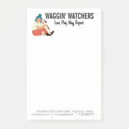 Hund Sitta Business Anpassningsbar Post-it Block