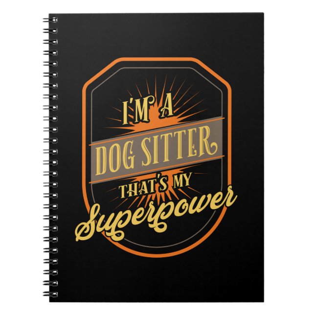 Hund Sitta Hund Sitter ter Anteckningsbok (Framsidan)