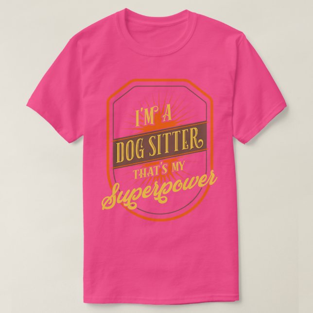 Hund Sitta Hund Sitter ter T Shirt (Design framsida)