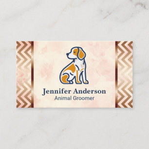 Hund Sitta Logotyp Djurgroomer Visitkort