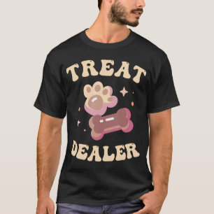 Hund Sitter Boy för Hund Behandla återförsäljare f T Shirt