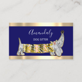 Hund Sitter Pet Mode Boutique Care Basset Visitkort