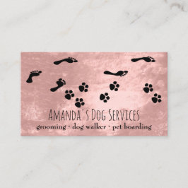 Hund Sitter Pet Services Grooming Tass Väg Visitkort