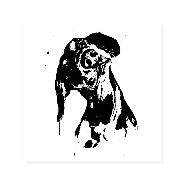 Hund Självfärgande Stämpel (Design)
