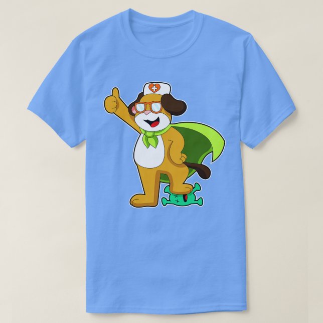 Hund sjuksköterskevirus t shirt (Design framsida)