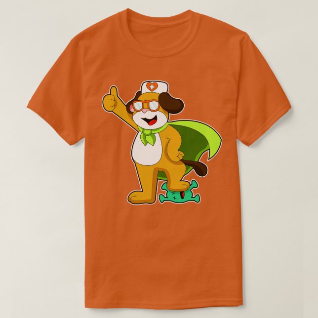 Hund sjuksköterskevirus t shirt (Design framsida)