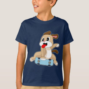 Hund Skatare Skateboard T Shirt