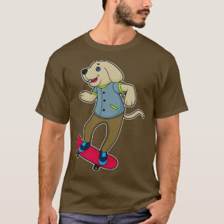 Hund Skater Skateboard 1 T Shirt