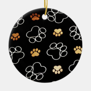 hund skriver ut ornament