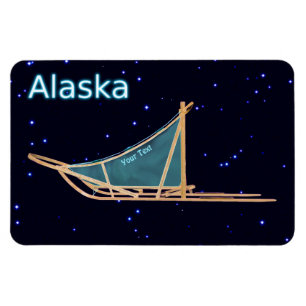 Hund Sled - Alaska Magnet
