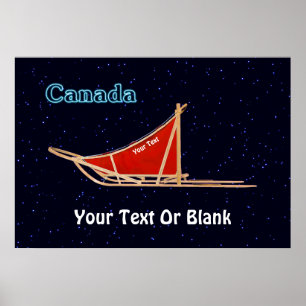 Hund Sled - Kanada Poster