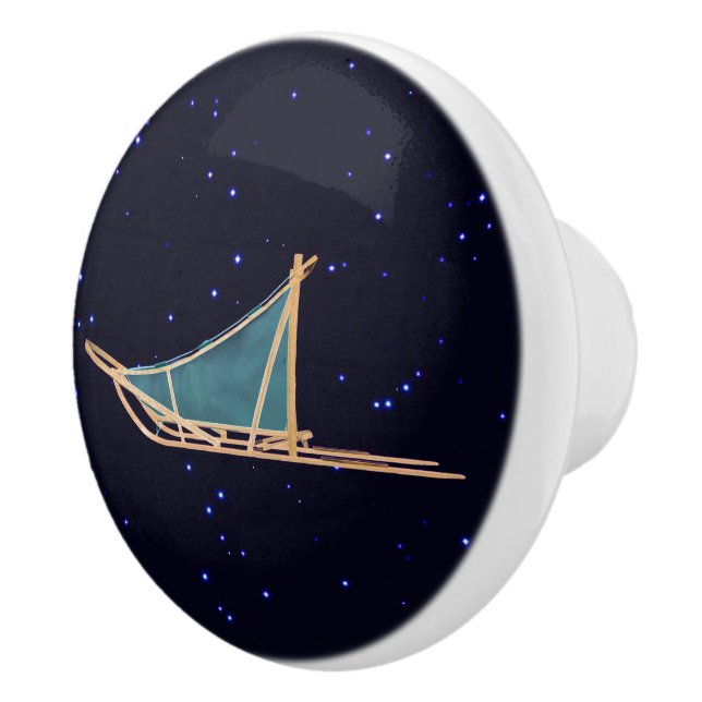 Hund Sled Knopp (Höger)