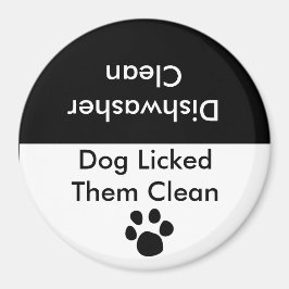 Hund slickade dem rena magnet
