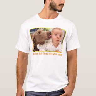 Hund Slickande Baby Ear T Shirt