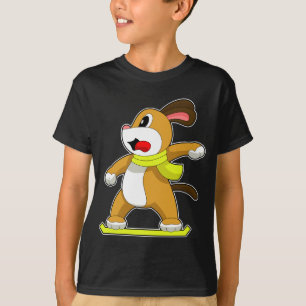 Hund Snowboard Winter sport T Shirt