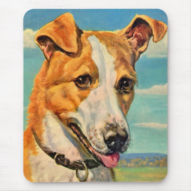 hund snygg hund musmatta (Framsidan)