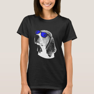 Hund solglasögon party doggy hund kärlek hund fläk t shirt