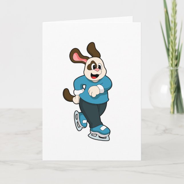 Hund som åker skridskor kort (Framsida)